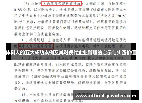 体树人的五大成功案例及其对现代企业管理的启示与实践价值